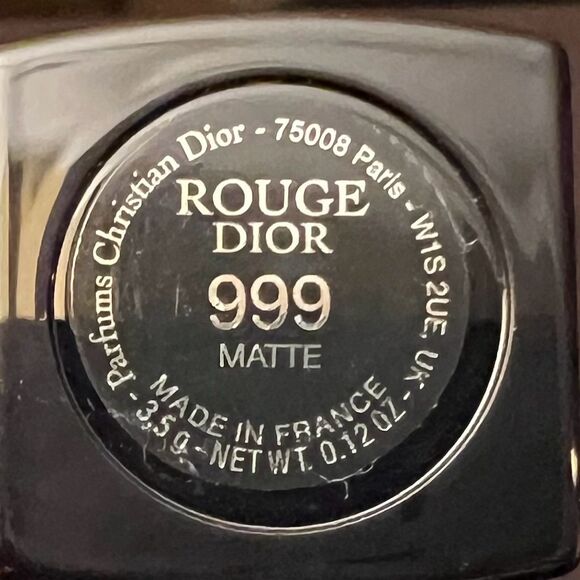 Dior Rouge Lipstick 999 Matte Standard Size 3.5g - Picture 3 of 4